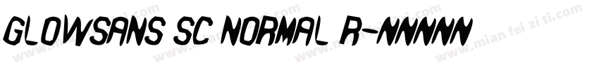glowsans sc normal r字体转换